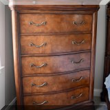 F36. Universal Furniture tall dresser. 59”h x 42”w x 17”d 